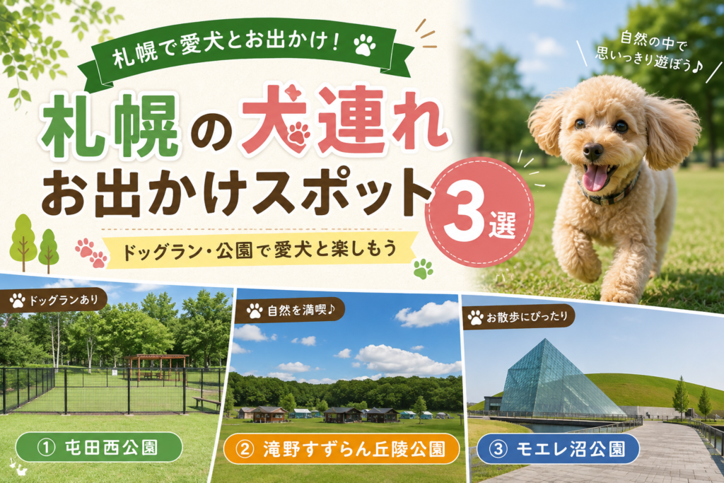 札幌の愛犬お出かけスポット3選